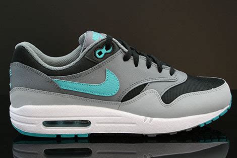 nike air max 1 gs grau schwarz türkis|Nike Air Max 1 GS .